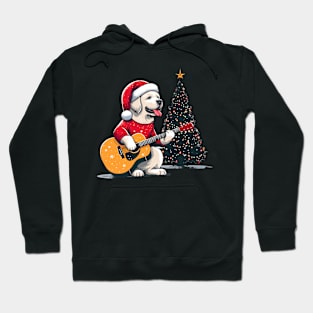 Labrador Retriever Playing Guitar Christmas Hoodie